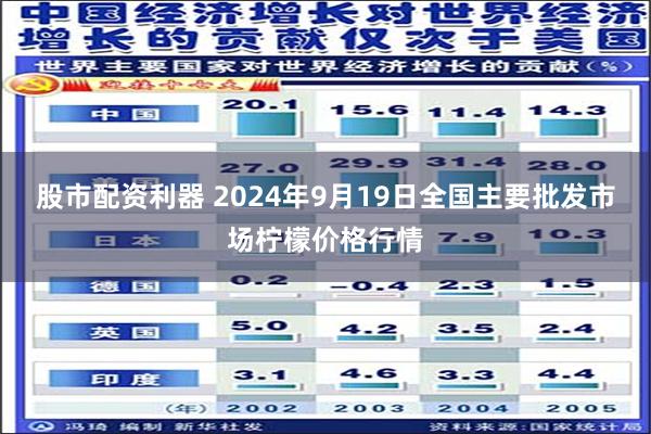 股市配资利器 2024年9月19日全国主要批发市场柠檬价格行情