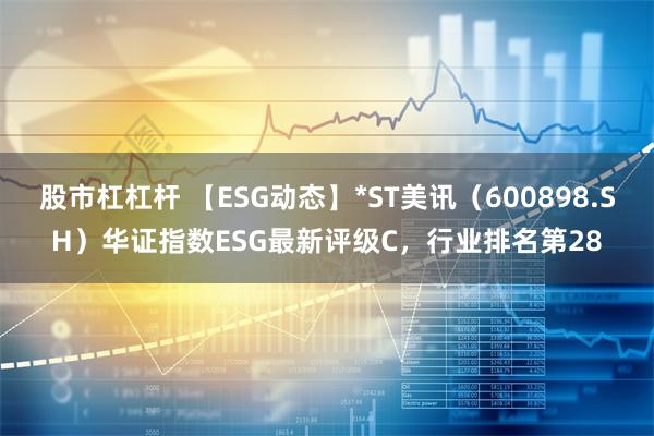 股市杠杠杆 【ESG动态】*ST美讯（600898.SH）华证指数ESG最新评级C，行业排名第28