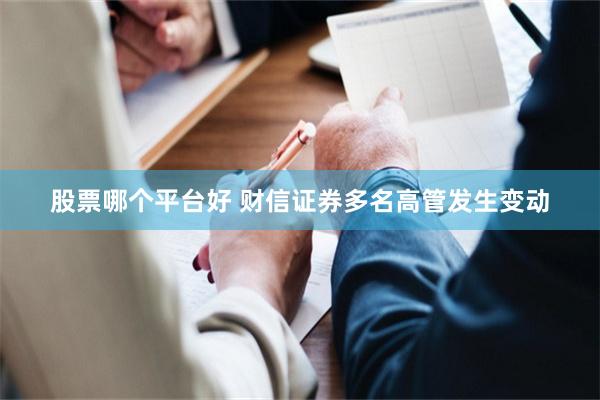 股票哪个平台好 财信证券多名高管发生变动